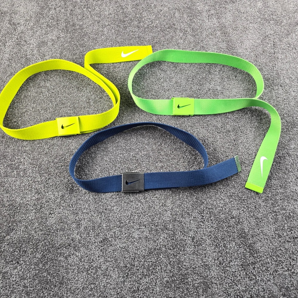 Nike Golf Web Belt Mens OS Multi Good 3 Pack Neon Blue Bottle Opener 11113